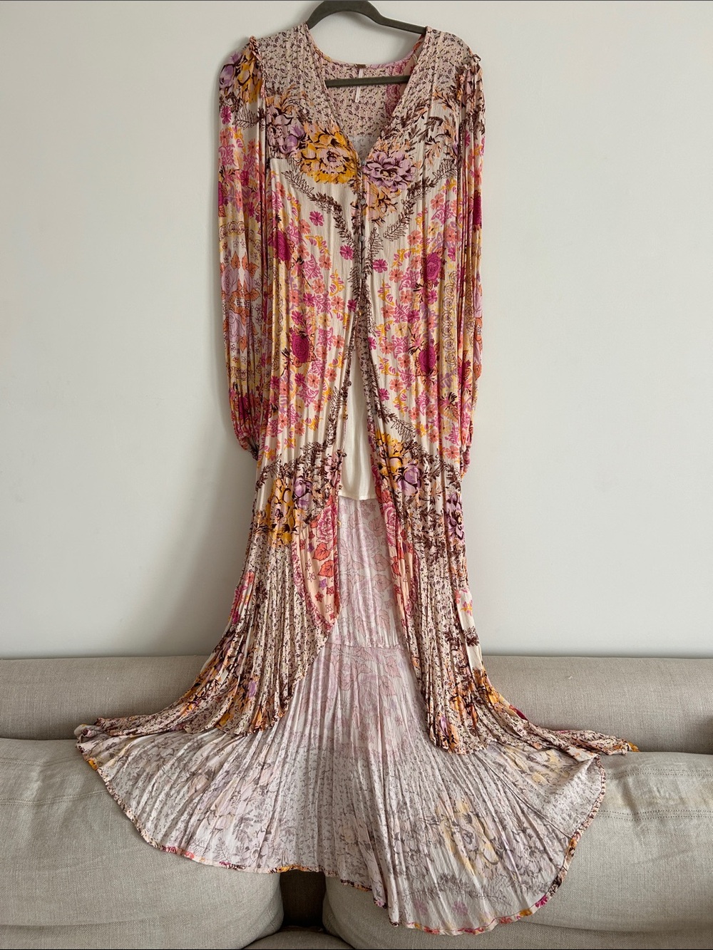 NWOT Free People Marais Floral High-Low Maxi Dress - Picture 2 of 8